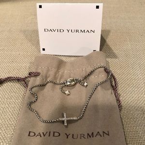 Pave Cross Bracelet with Diamonds